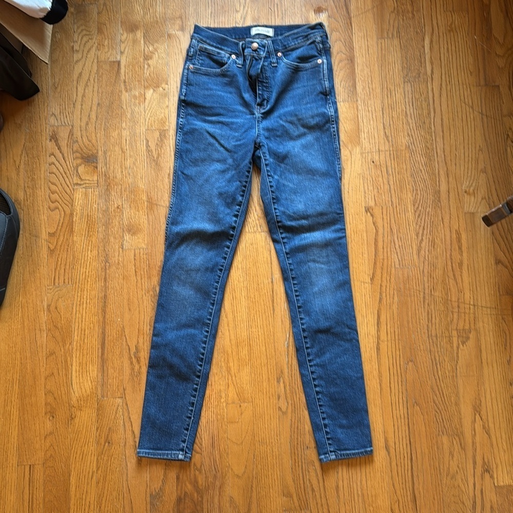Madewell women’s 10” high-rise skinny jeans a size 27T